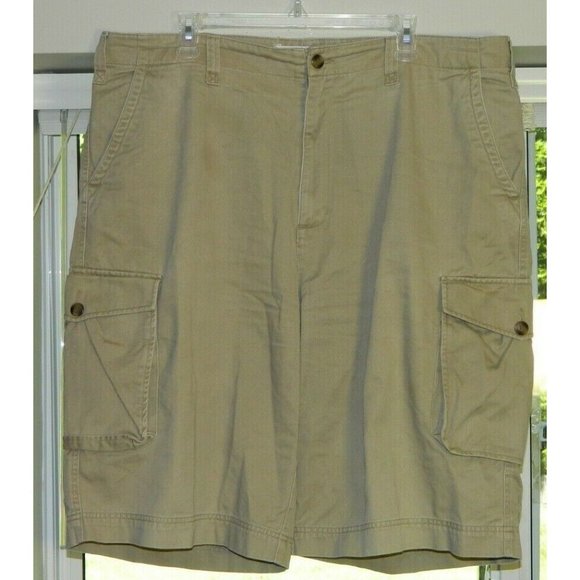 2 for/$35 Timberland Men's Khaki Cargo Shorts Size 40 - Picture 2 of 12